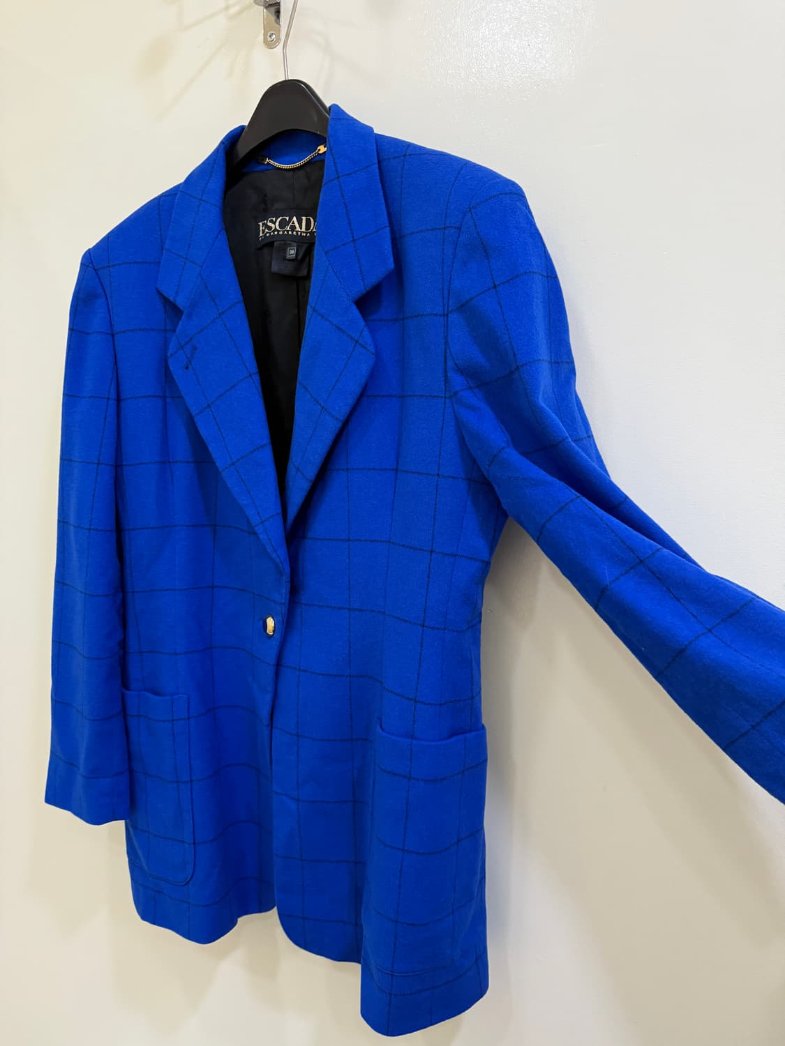 에스까다 체크 모 자켓 정품 상품이미지2