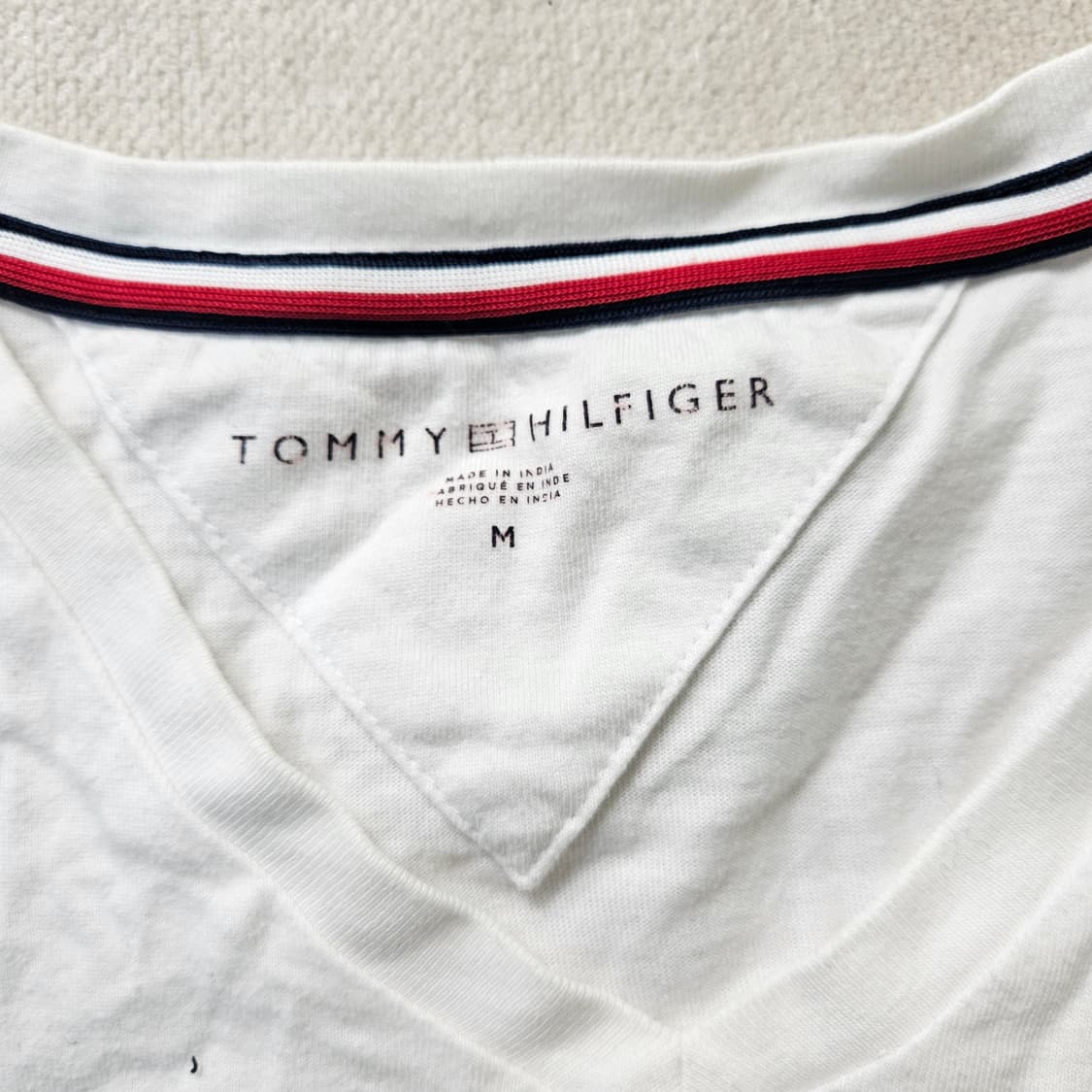 M 타미힐피거 브이넥 반팔 티셔츠 0305Y 상품이미지3