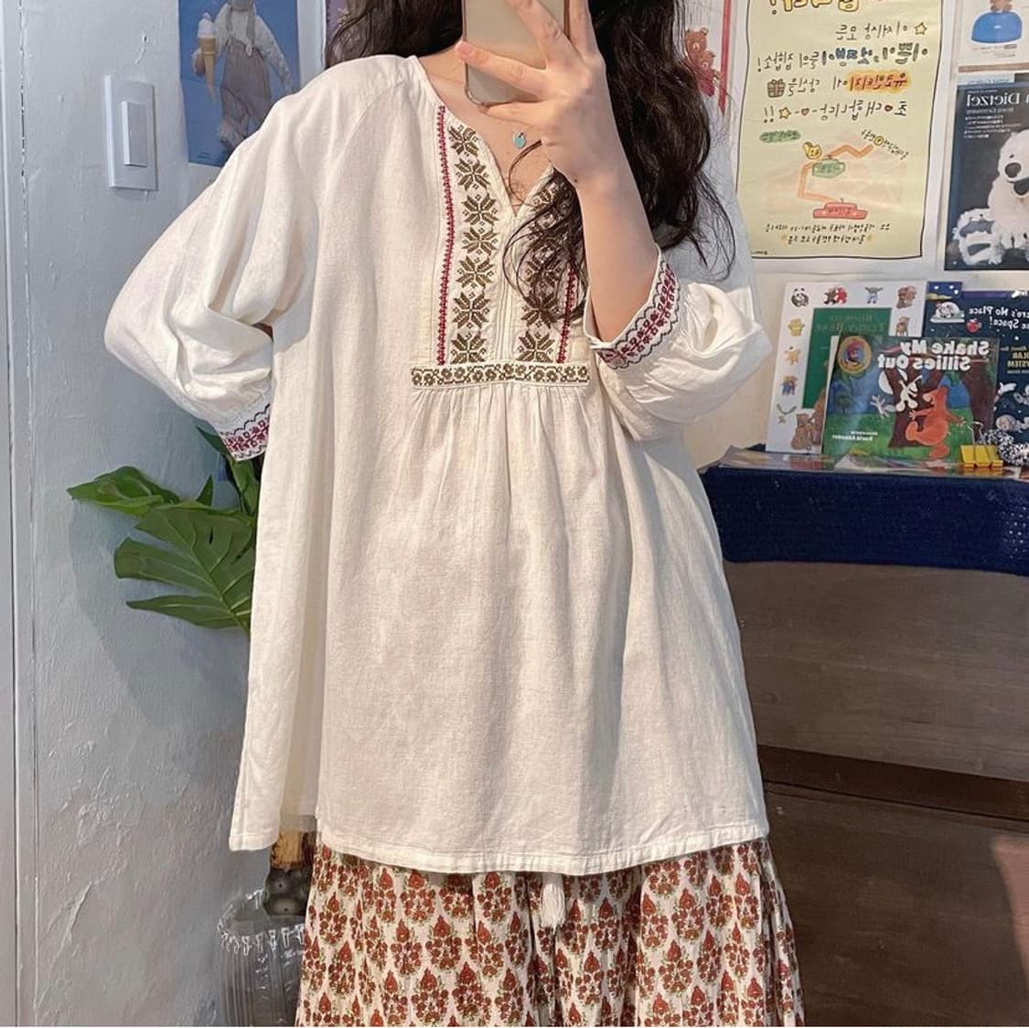 빈티지 히피 에스닉 모리 세트 상품이미지4