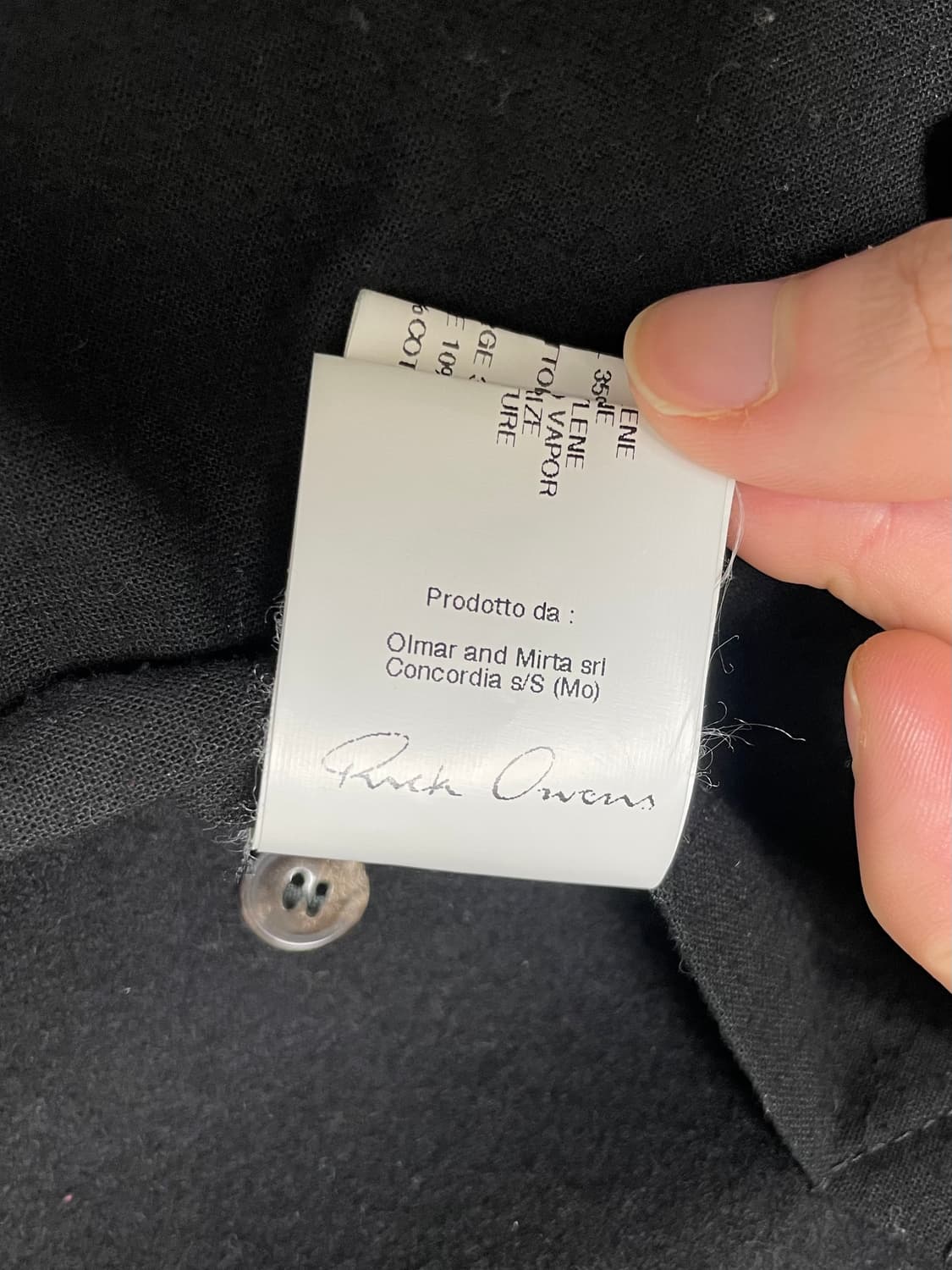 릭 오웬스 fw11 레더슬리브 카라리스 울코트 상품이미지10