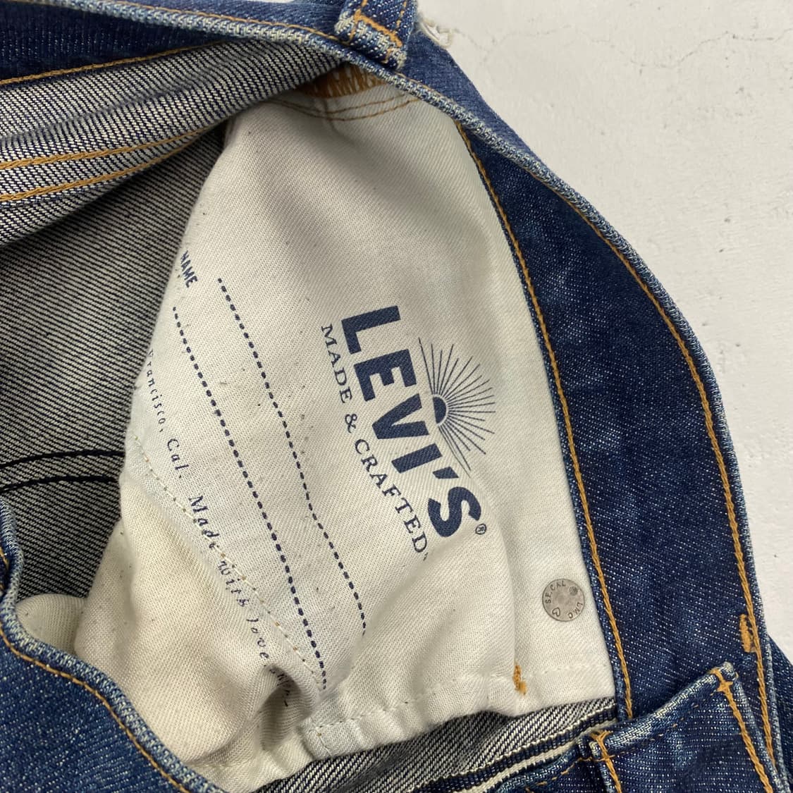 리바이스 502 빅E 재팬 메이드 블루탭 셀비지 데님 진 (32) 상품이미지9