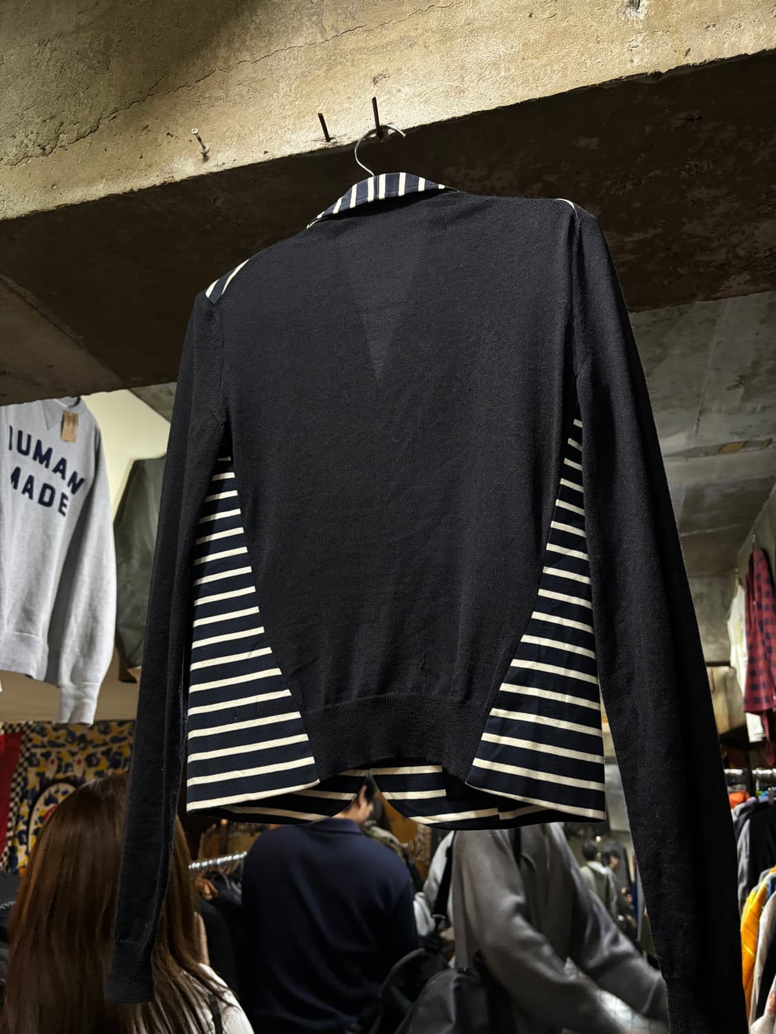 90s Christian Dior 크리스찬 디올 코튼 스트라이프 자켓 상품이미지2