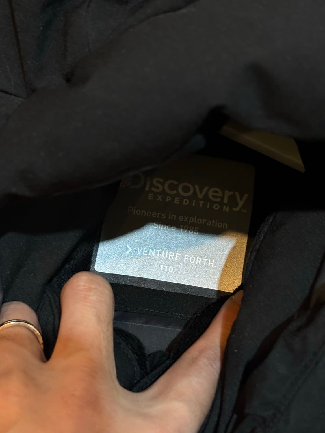 디스커버리 구스다운패딩 블랙 110사이즈 상품이미지5