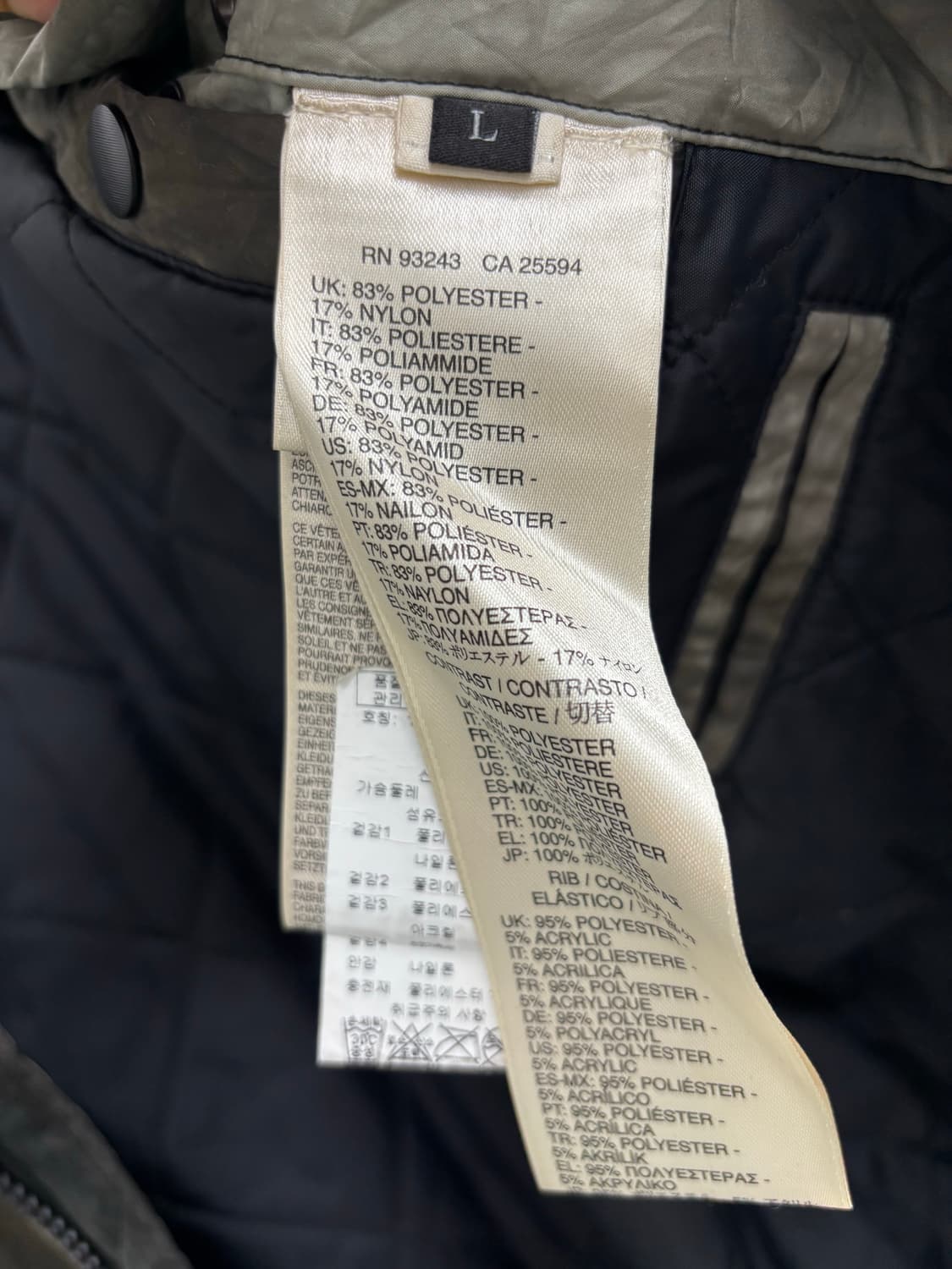 DIESEL 디젤 타입 N-78 크링클 레더 믹스 보머 자켓 상품이미지4