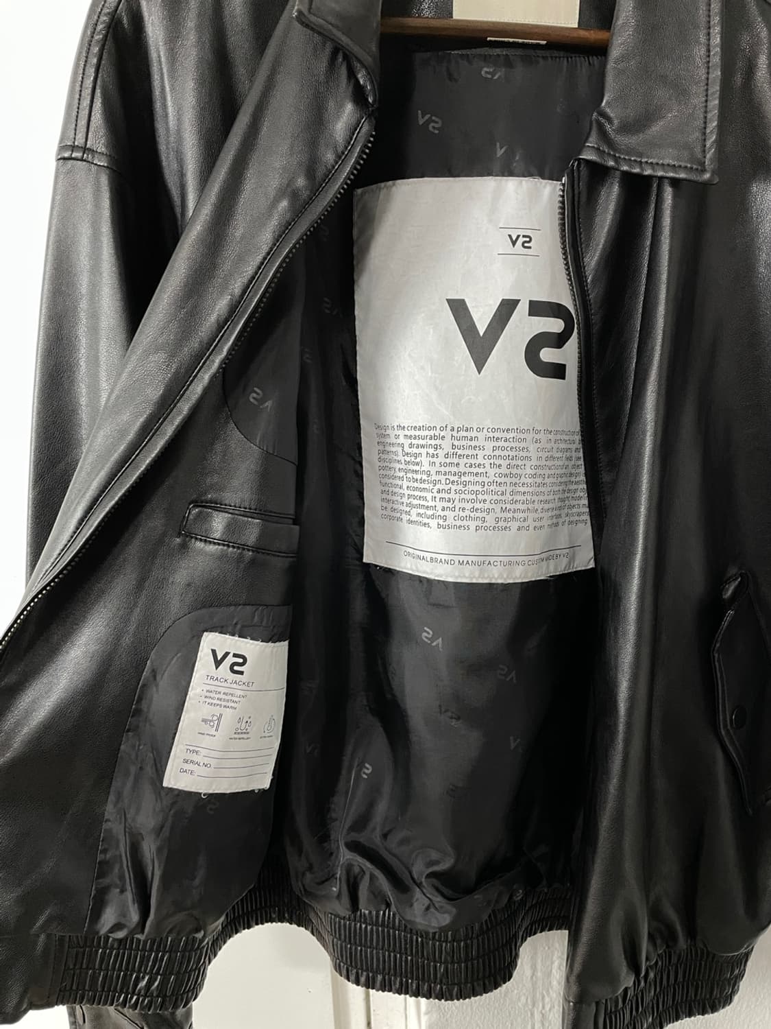 브이투 V2 비건 레더 자켓 상품이미지4