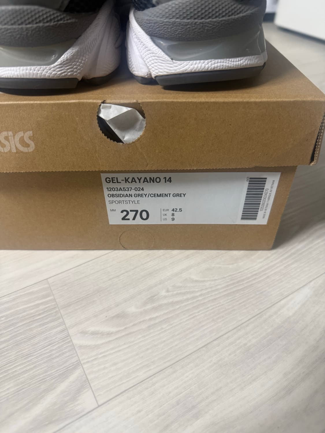 아식스 젤카야노14 옵시디언 그레이 상품이미지6