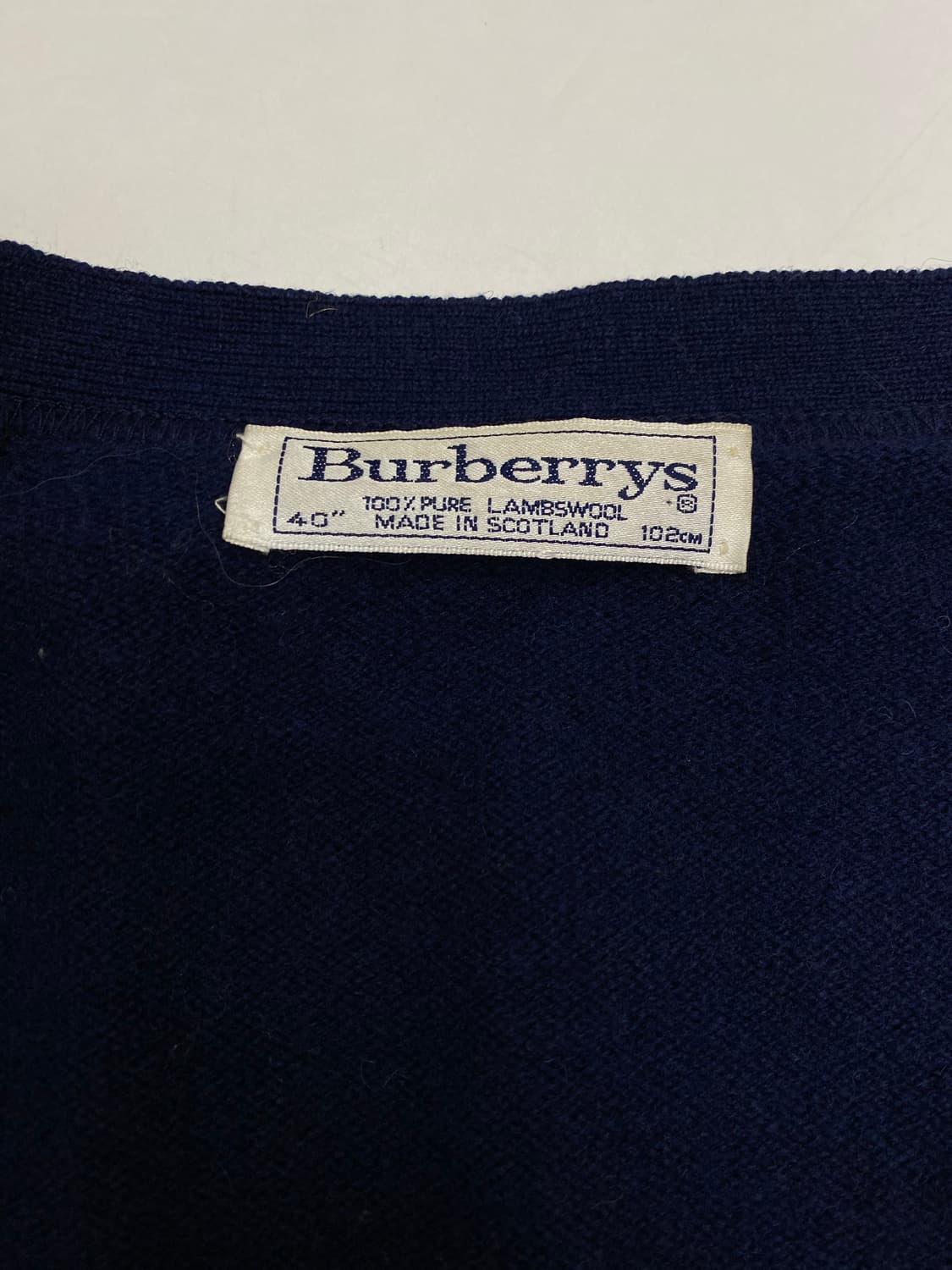 버버리 90’s 아카이브 기마수 램스울 가디건 상품이미지3