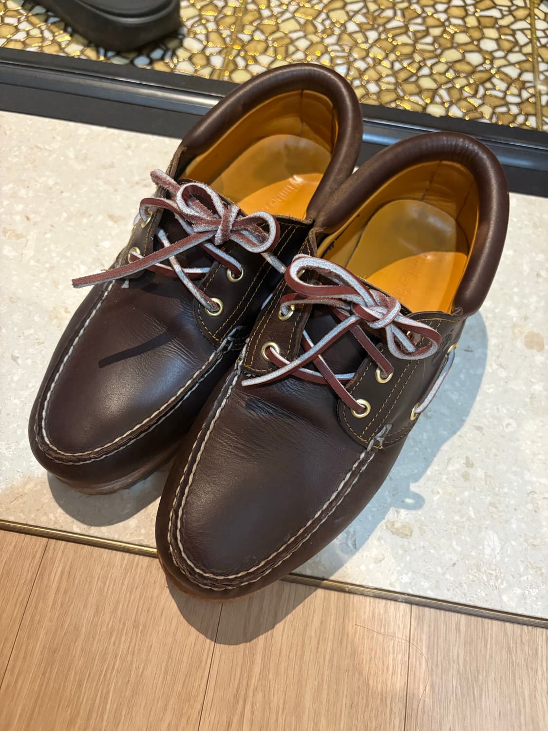 팀버랜드 클래식 3 아이 보트 슈즈 브라운 - 와이드 상품이미지1