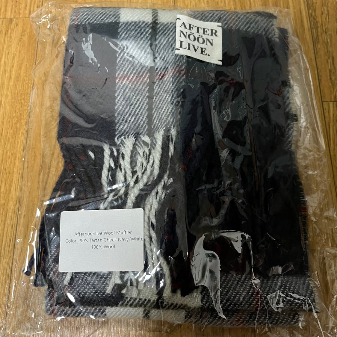 애프터눈라이브 체크 울 머플러 목도리 상품이미지3