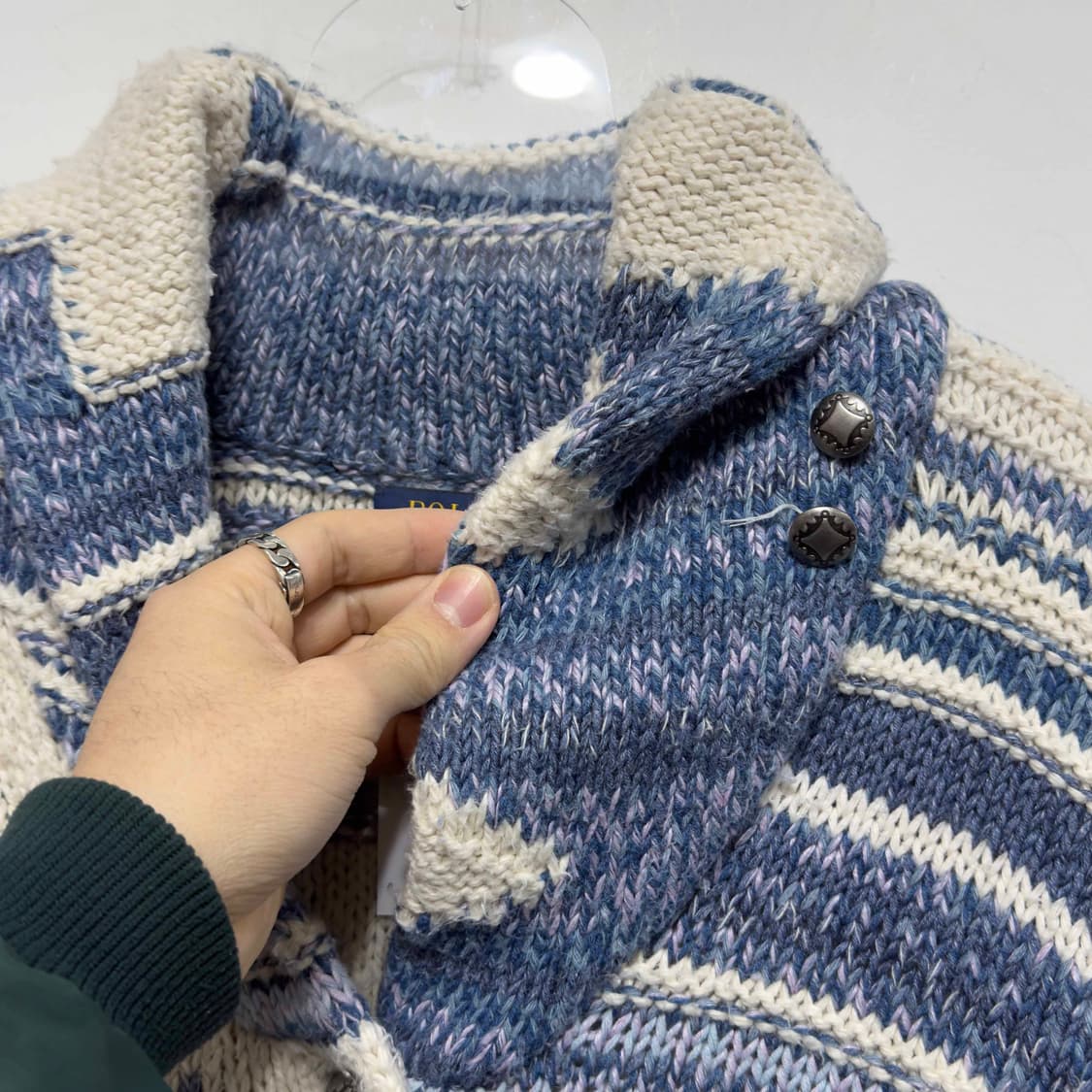 폴로 랄프로렌 숄카라 니트 가디건 상품이미지3