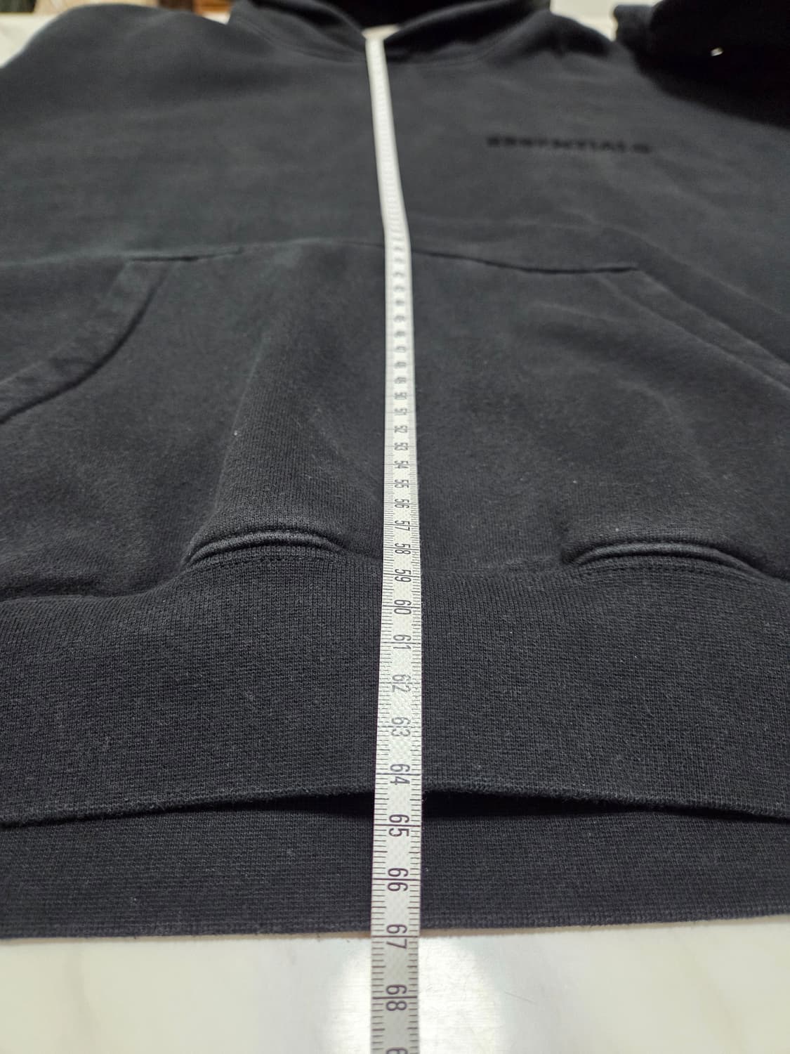 피오갓에센셜 플리스 후드 블랙 상품이미지10