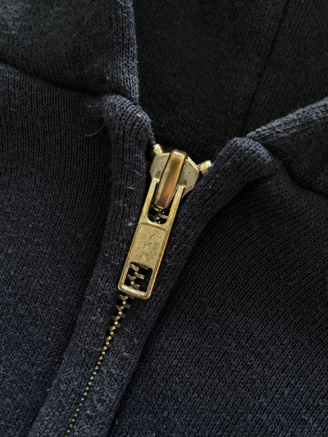 (L) 00s 빈티지 러셀 후드집업 네이비 상품이미지4