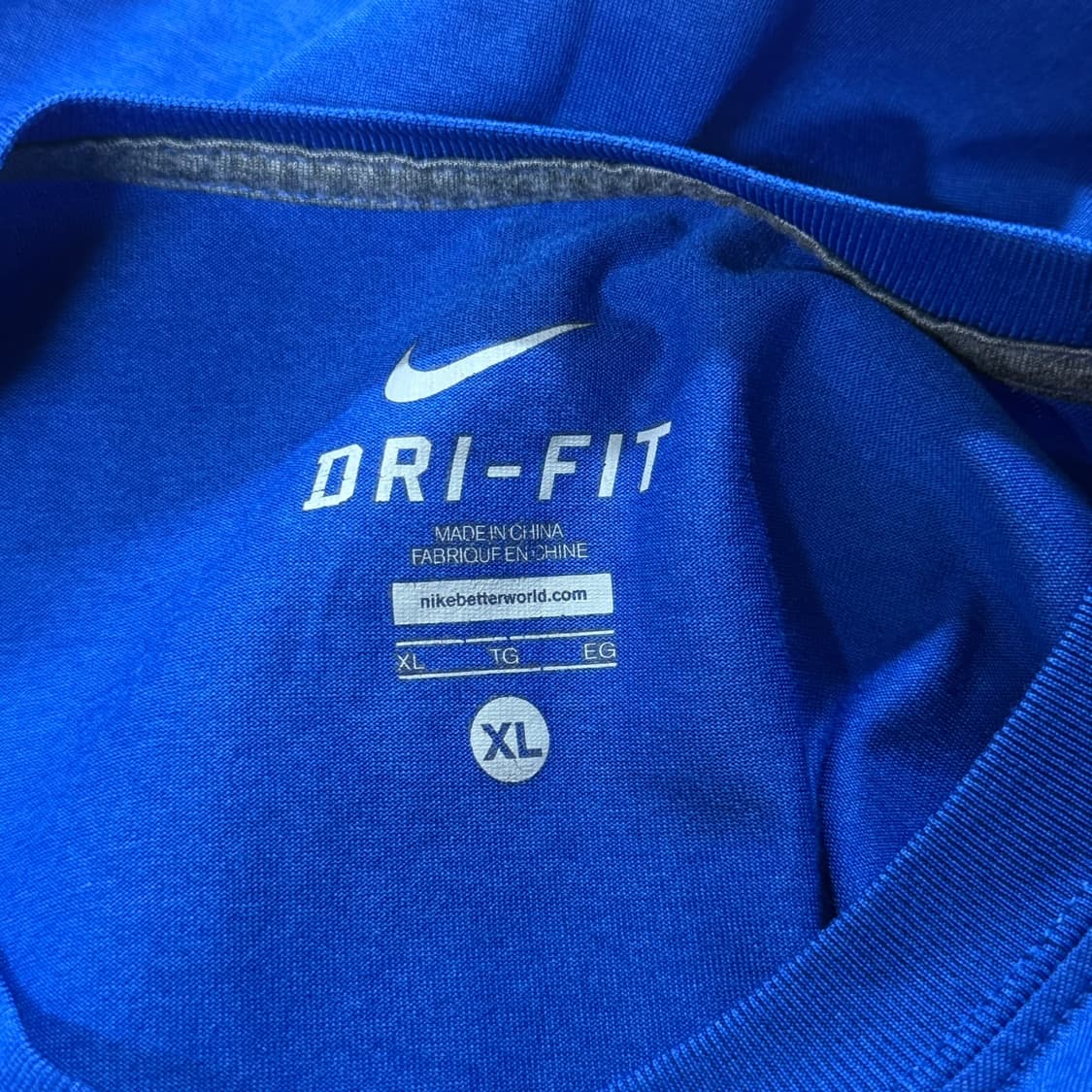 [XL] 나이키 드라이핏 블루 기능성 반팔 티셔츠 상품이미지6