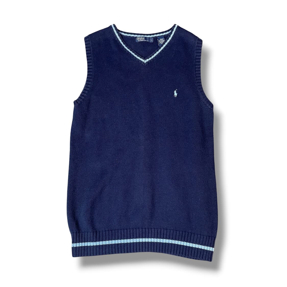 폴로 랄프로렌 블루포니 네이비 니트 베스트 L 상품이미지1