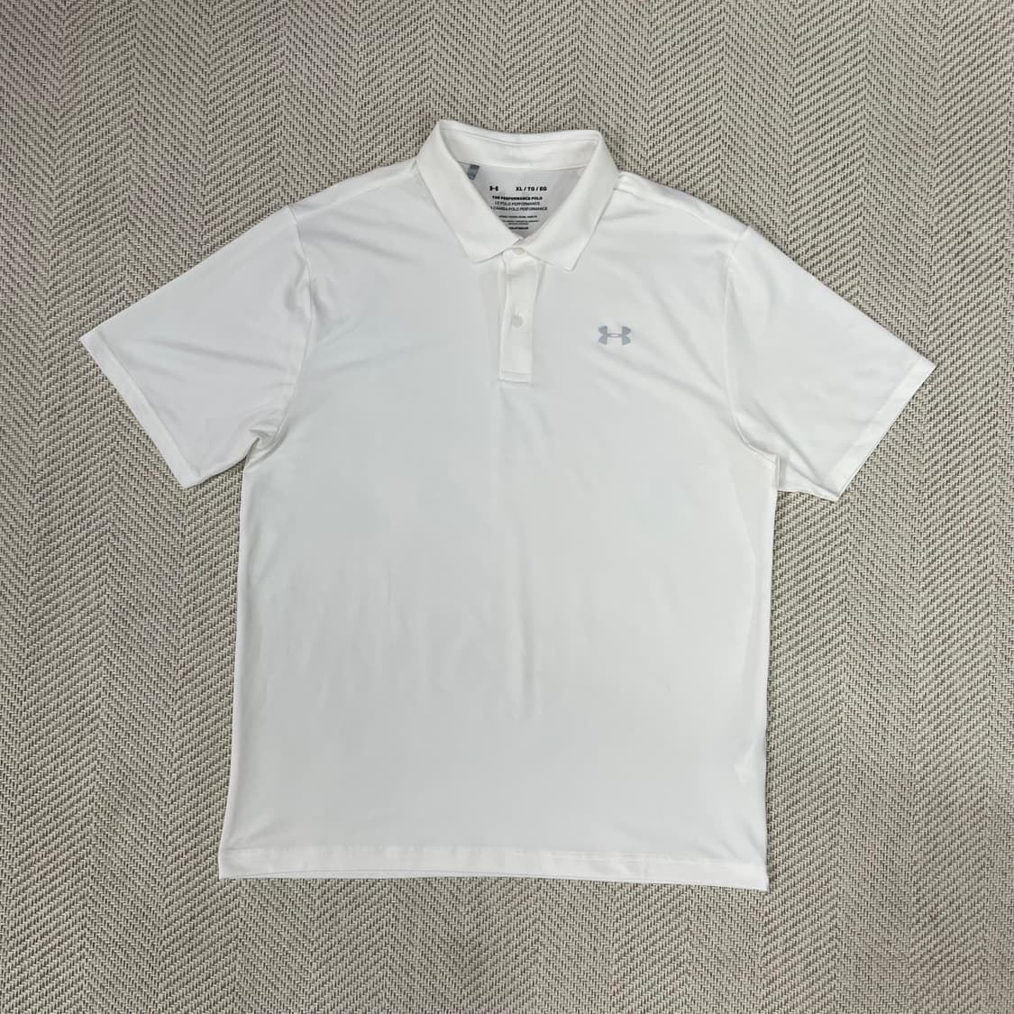 언더아머 화이트 퍼포먼스 폴로 XL 상품이미지1