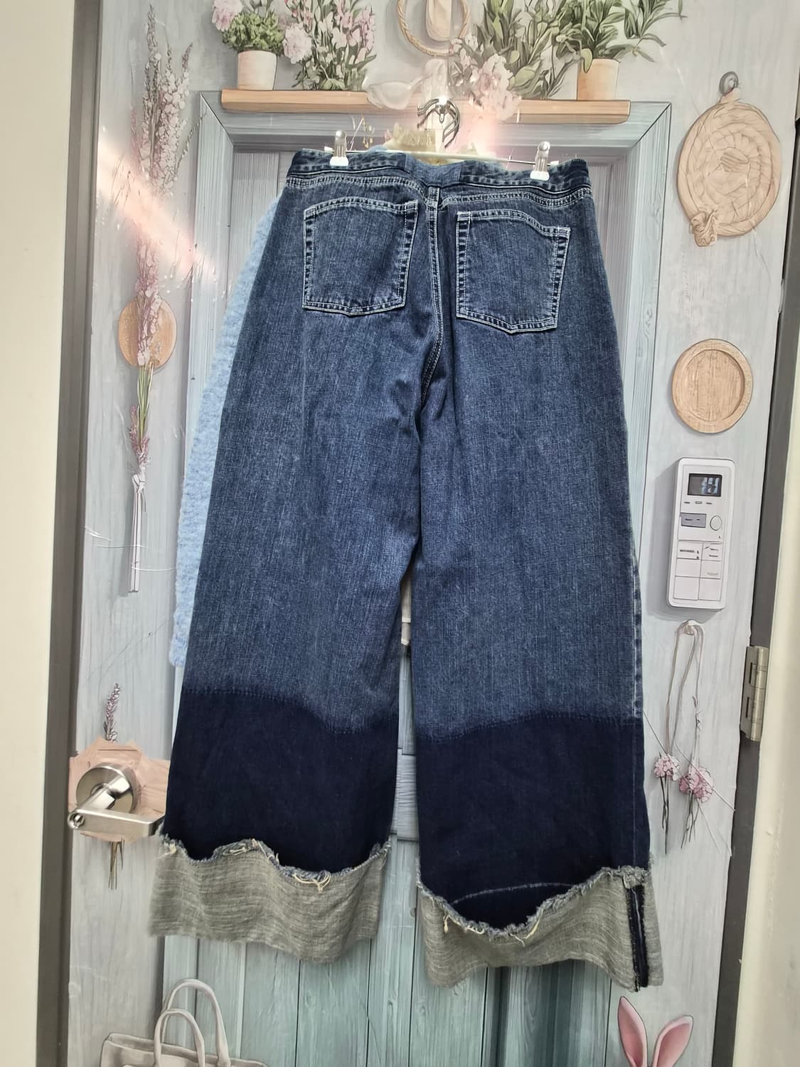 .앤더슨벨 언발컷 가디건. 디자이너 와이드데님 상품이미지8