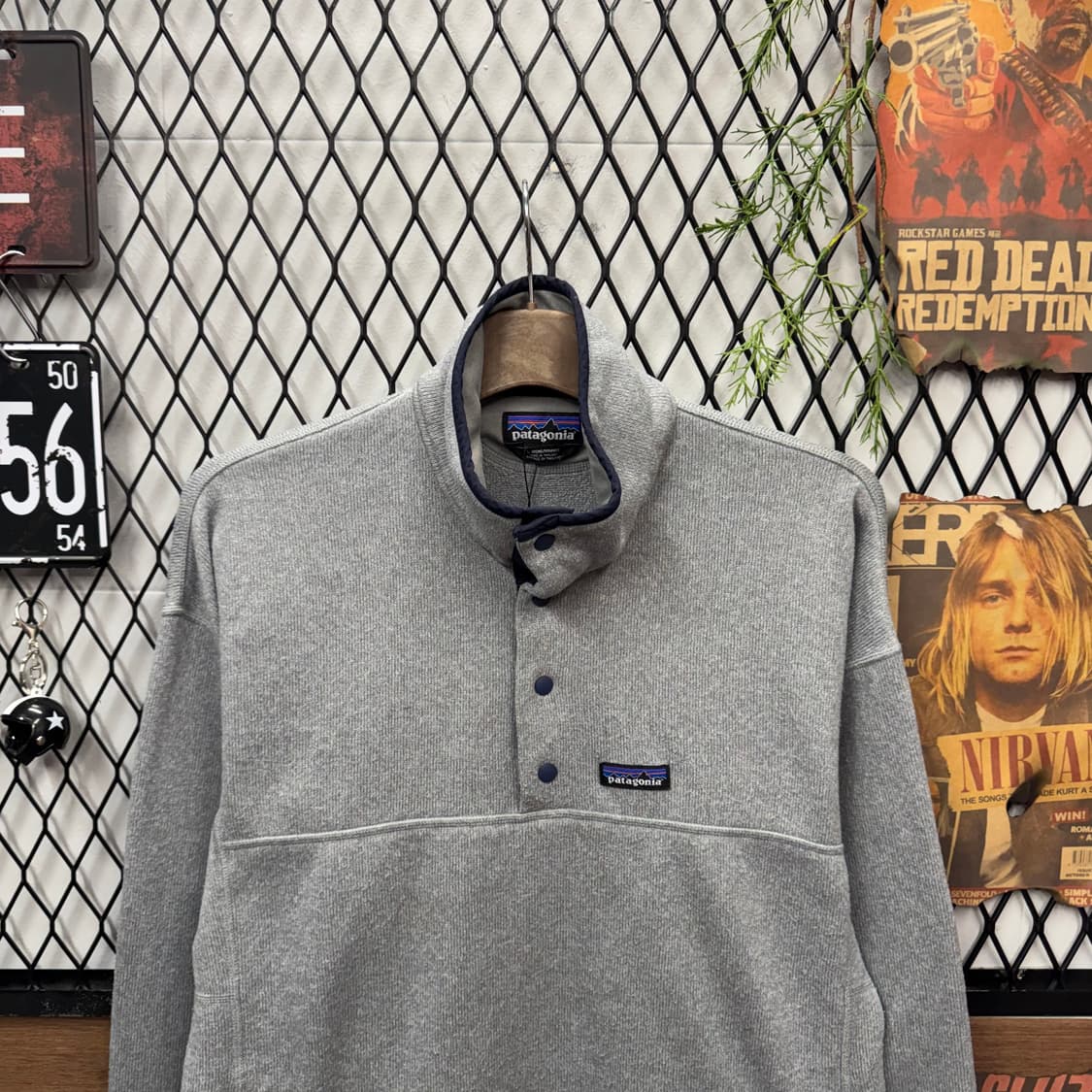 파타고니아 베터 스웨터 1/4 스냅티 하프 버튼업 포인트 그레이 상품이미지3