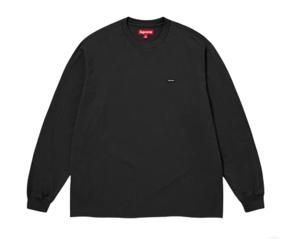 슈프림 26ss 스몰박스로고 롱슬리브 블랙 미듐 라지 상품이미지1