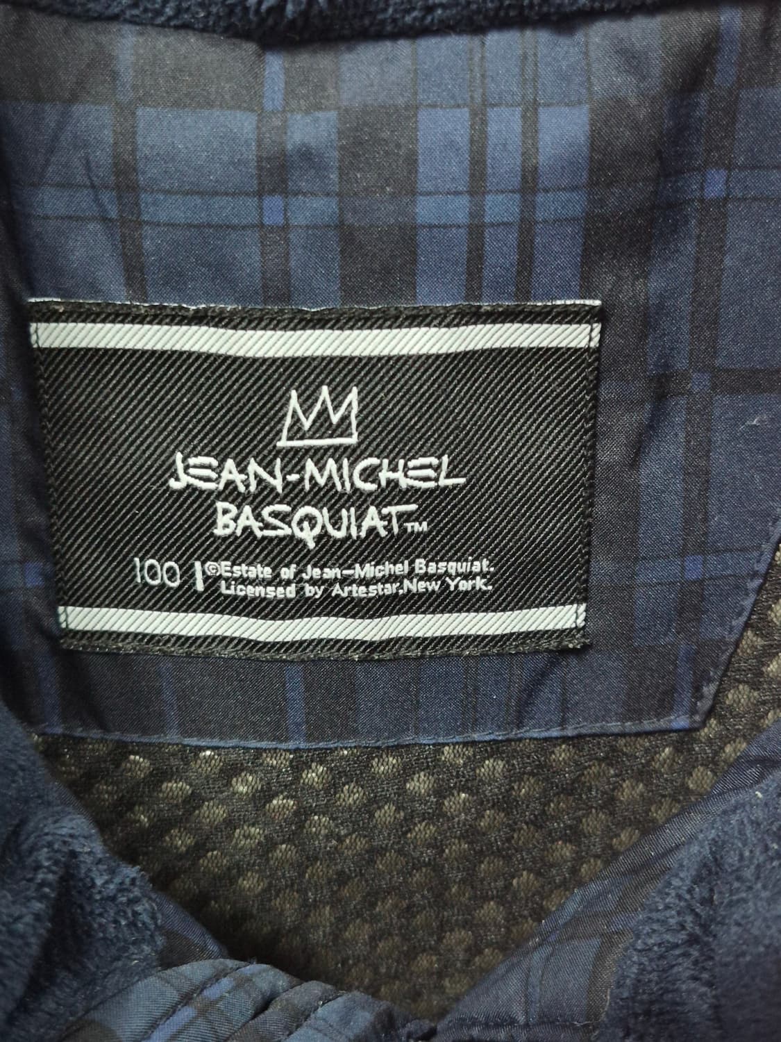 장 미쉘 바스키아 체크 패턴 패딩 점퍼 100 상품이미지3