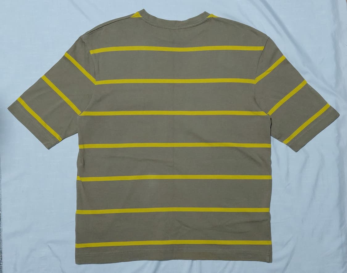 [L] COS 코스 스트라이프 포켓 티셔츠 (카키브라운/옐로우) 상품이미지6