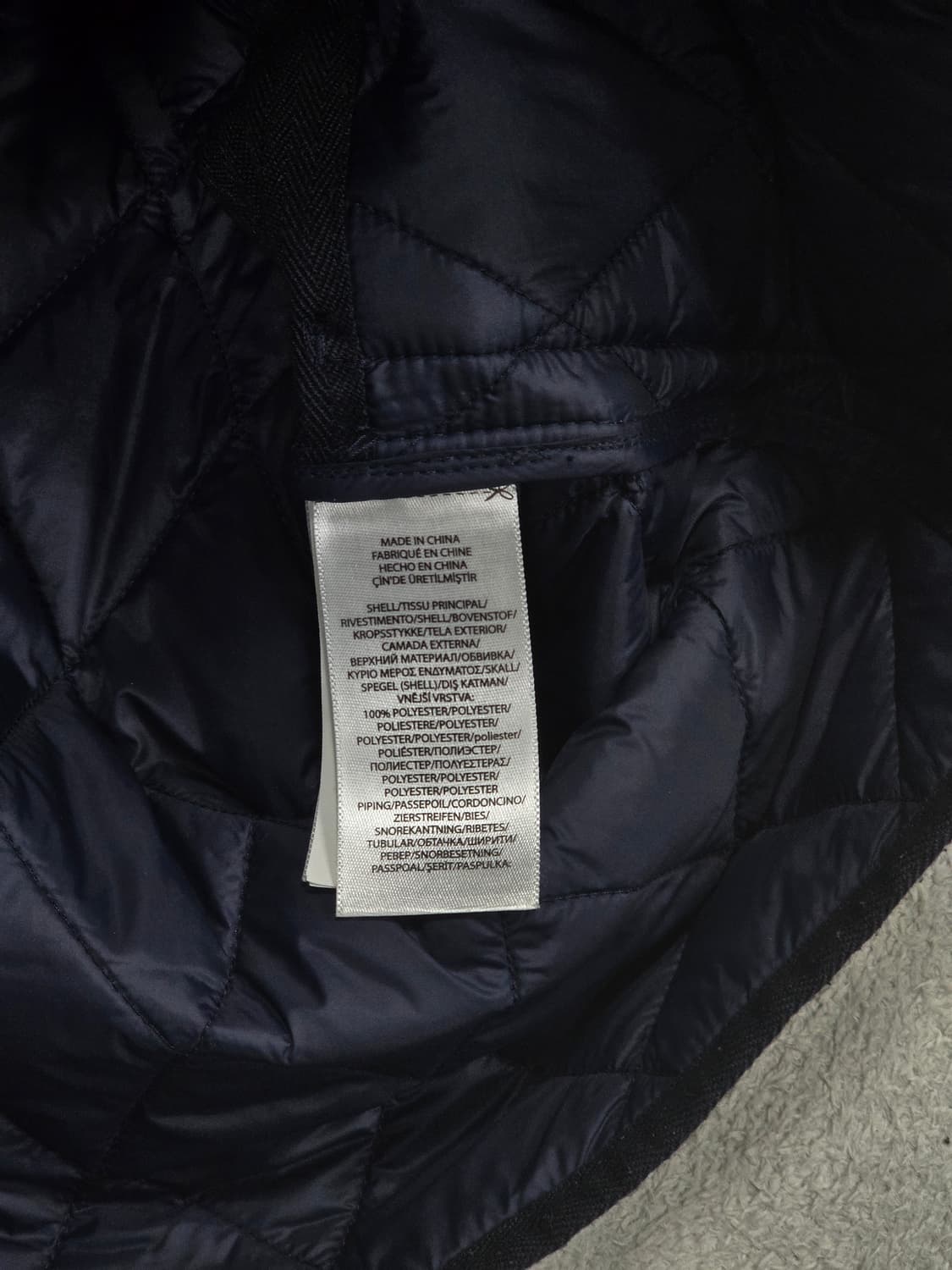 폴로랄프로렌 네이비 우먼스 퀄팅 자켓 XS 상품이미지7