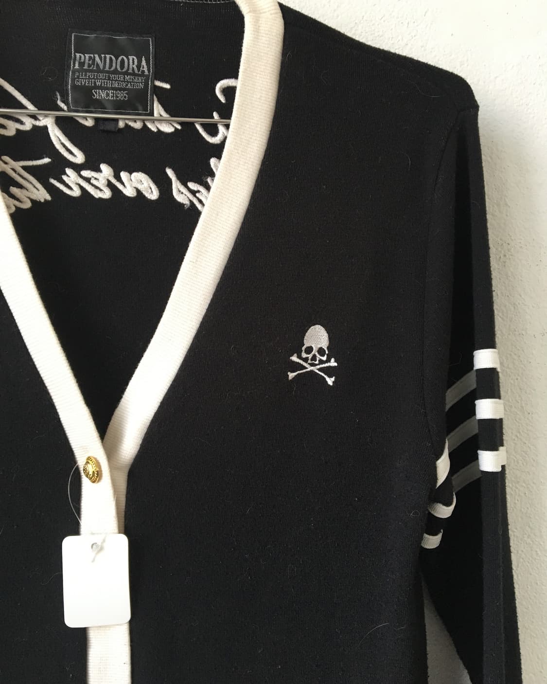 Needle work point knit cardigan 상품이미지4