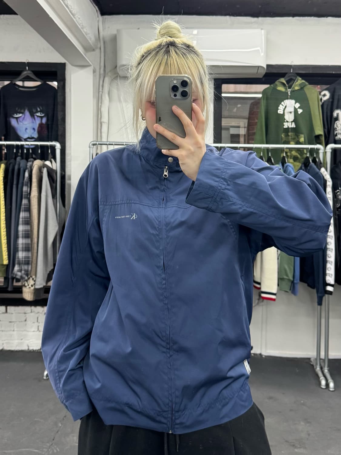 캘빈 클라인 넥버튼 바람막이 상품이미지2