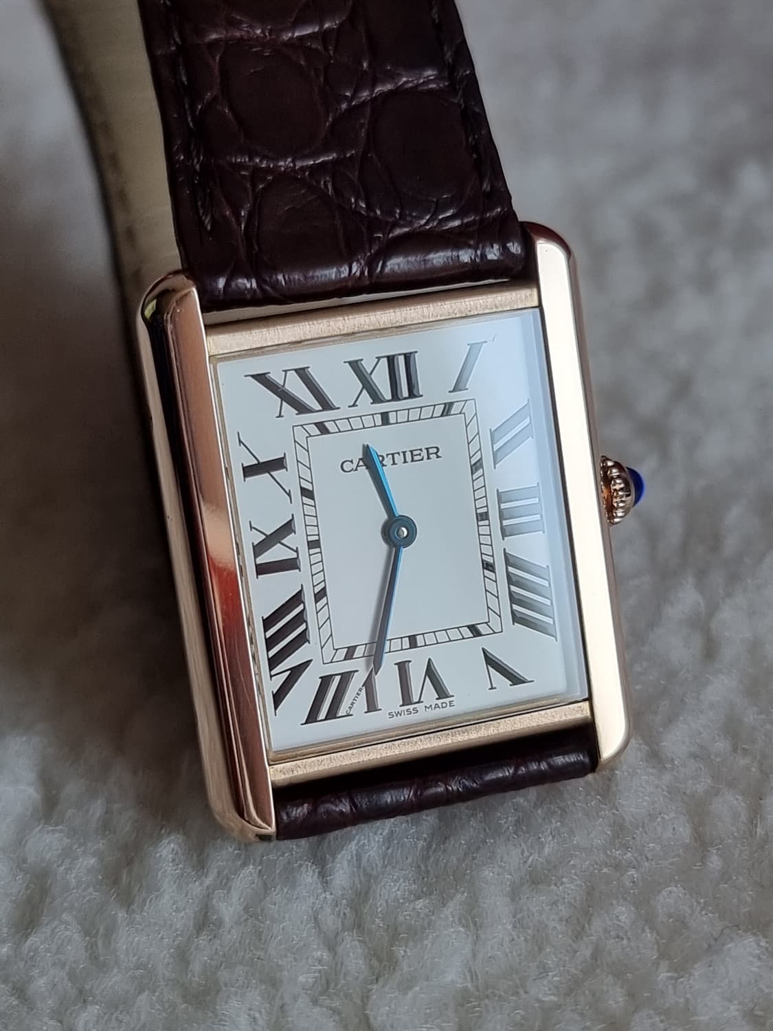 까르띠에 탱크 솔로 18K 로즈골드 라지 L 남성시계 2015년 상품이미지2