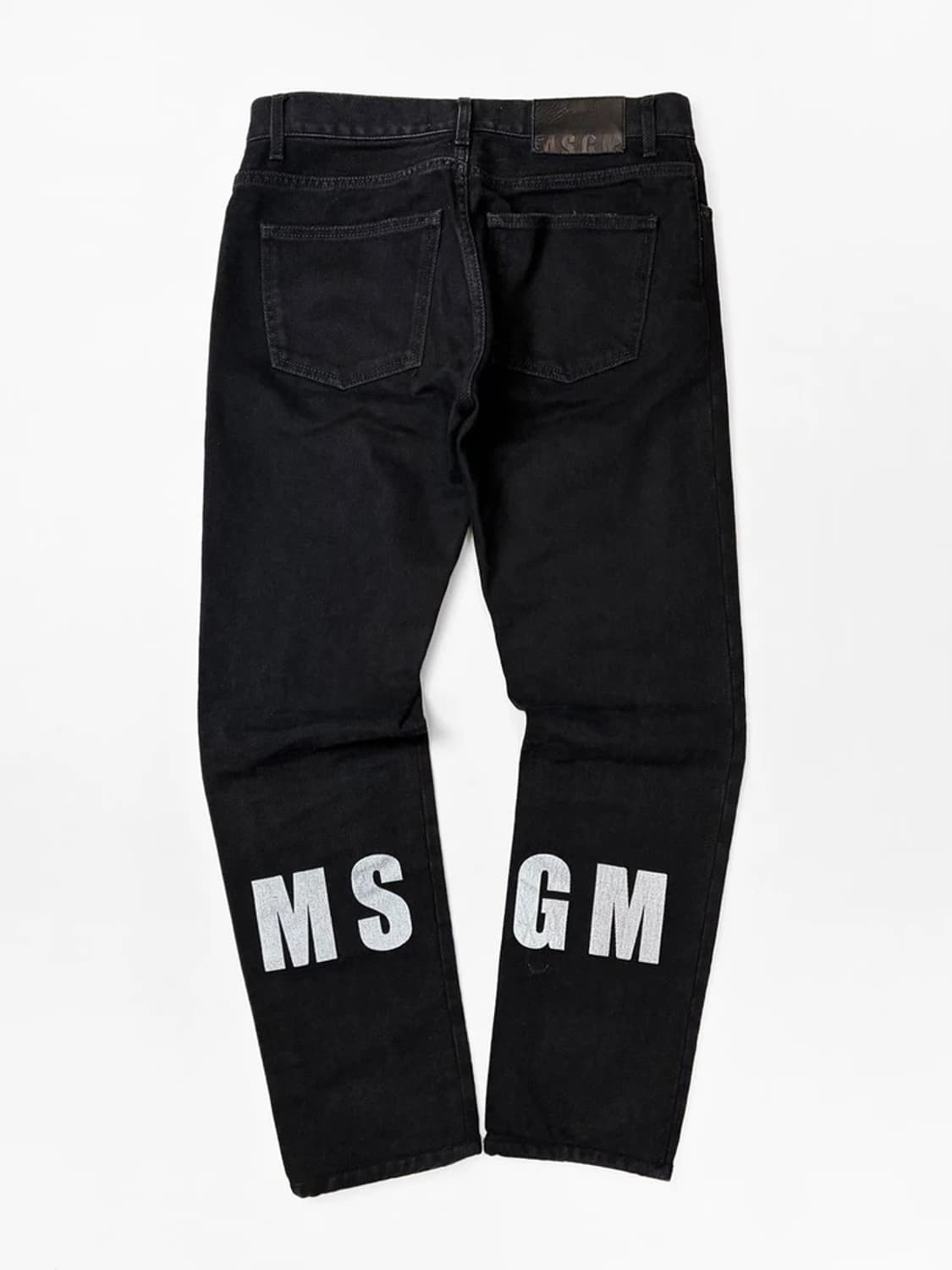MSGM 17FW 프린트 로고 스트레이트 데님 팬츠 PN5680 상품이미지1