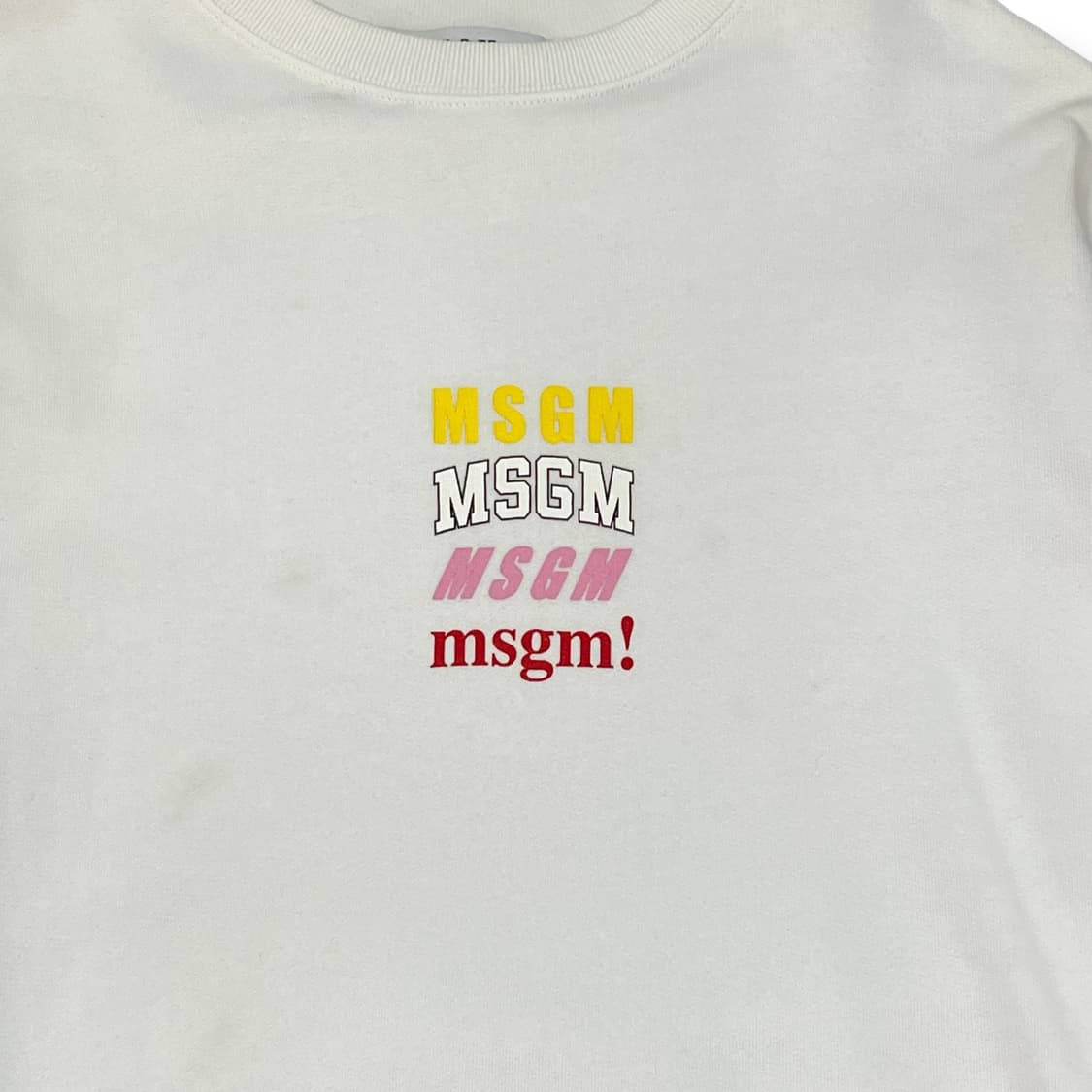  msgm 로고 맨투맨 y12290 상품이미지5