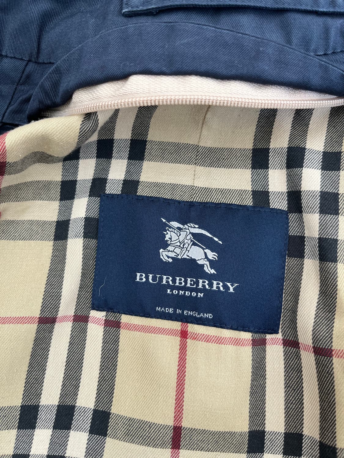 버버리 런던 네이비 코트 46(S) 상품이미지5