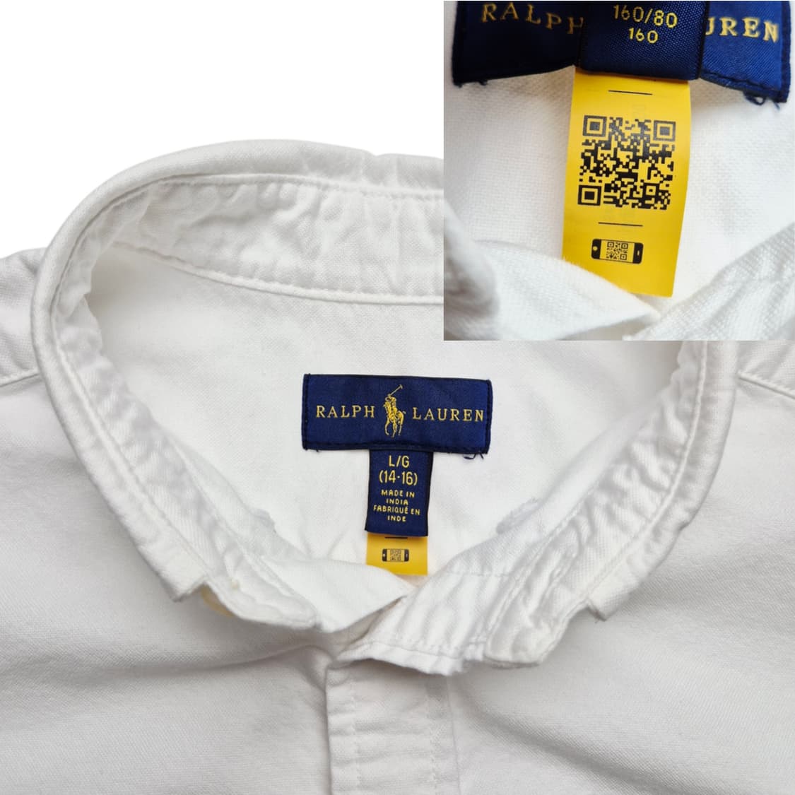 [L(14-16)] 폴로 랄프로렌 옥스포드 셔츠 화이트 상품이미지7
