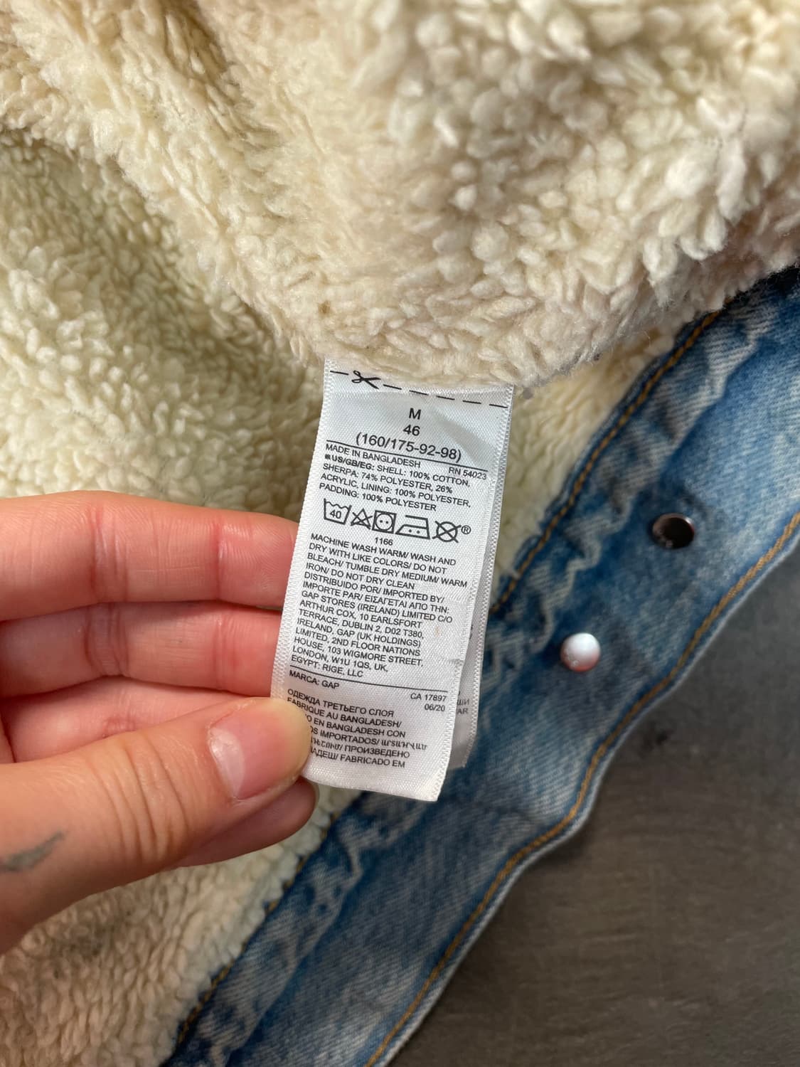 갭 쉐르파 데님 자켓 상품이미지9