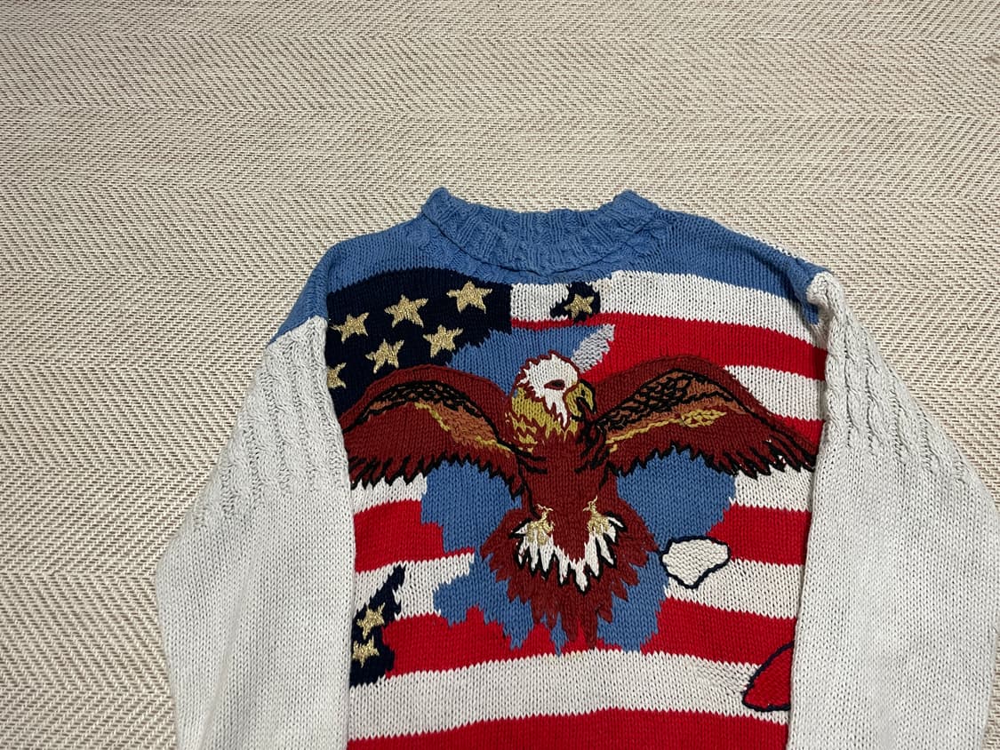 카르두치 성조기 이글 코튼 니트 J03269 상품이미지2