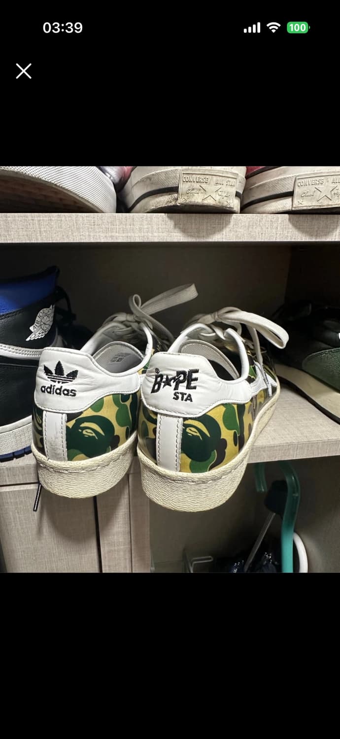 BAPE X 아디다스 콜라보 285 상품이미지2