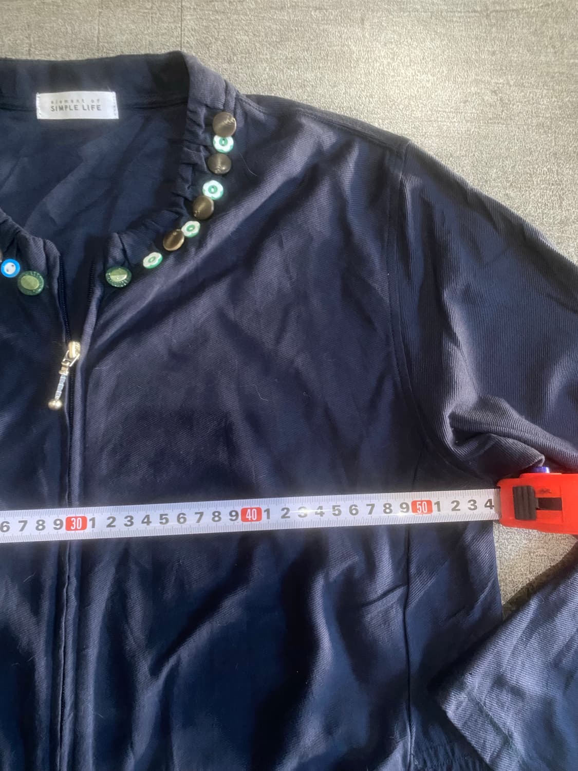 일본 Simplelife 올드스쿨아메카지 모리걸너드남 라운드디테일가디건 상품이미지3