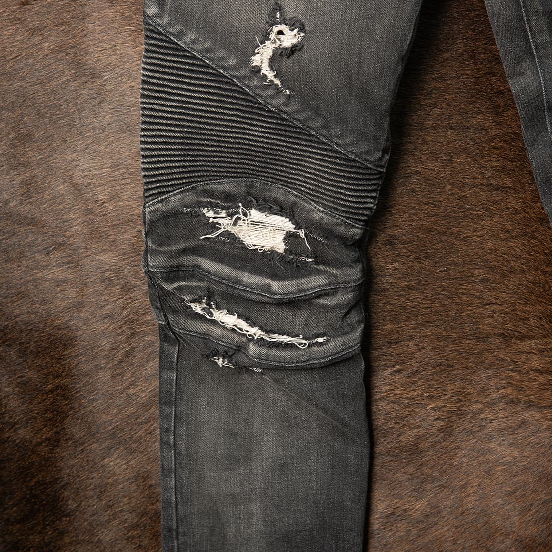 [29] 발망 17FW 디스트레스드 바이커 진 그레이 정품 상품이미지3