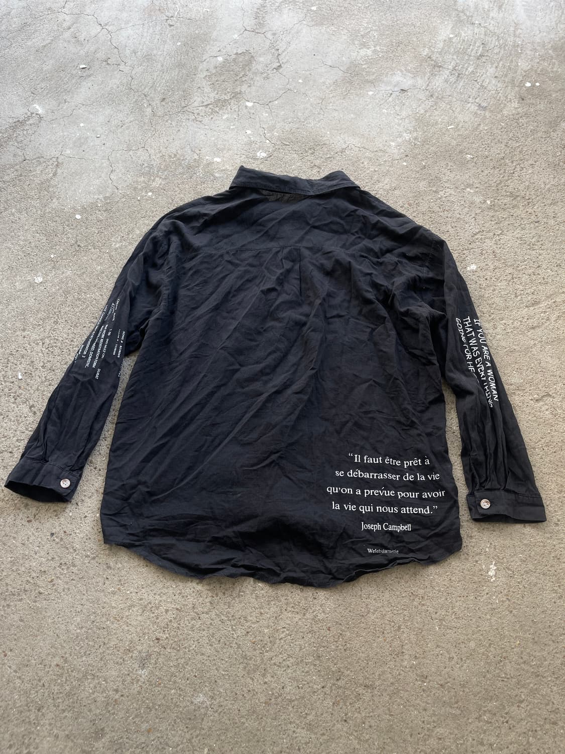 (overtone)lettering linen shirts 상품이미지5