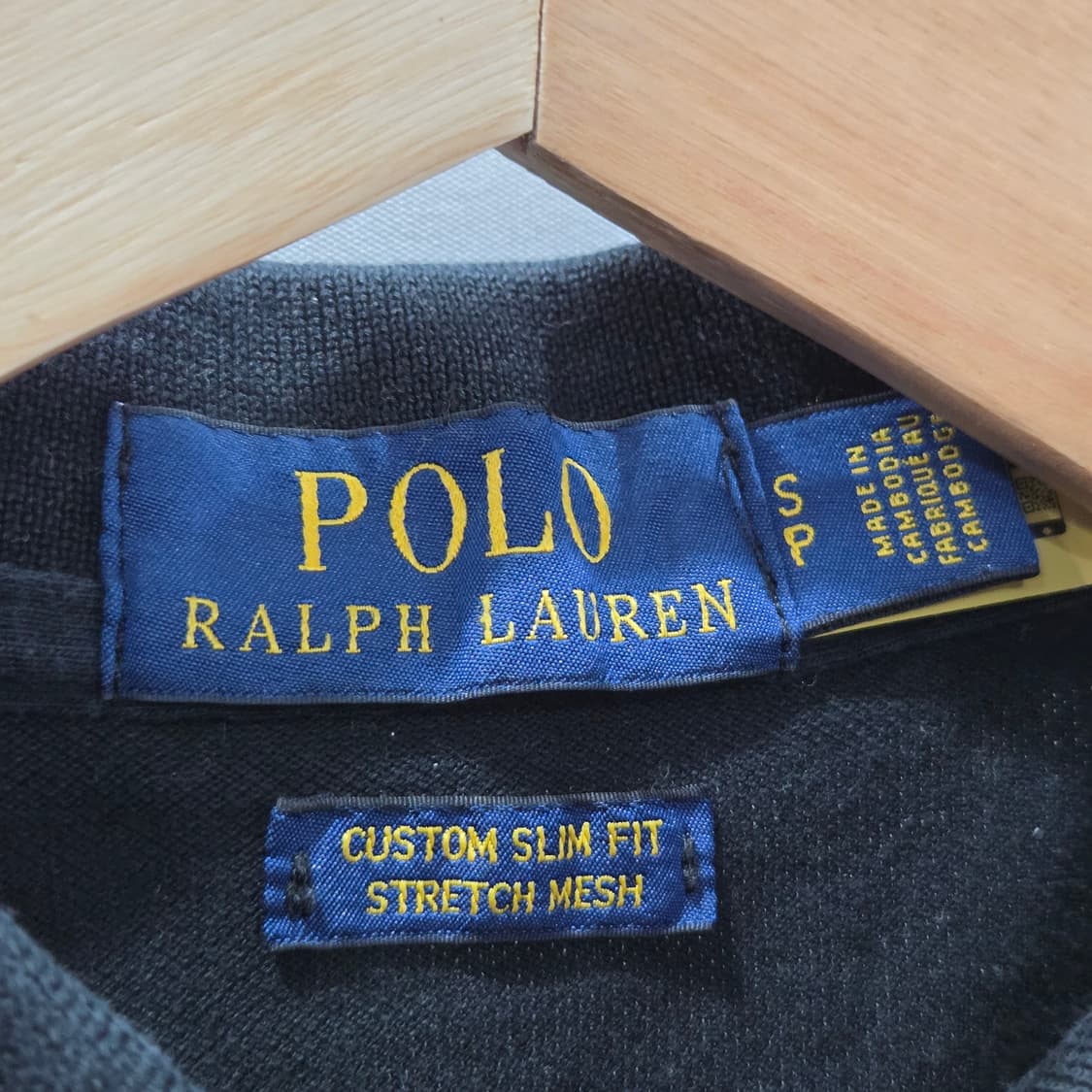 폴로랄프로렌 피케 카라 반팔티 블랙 S 상품이미지3