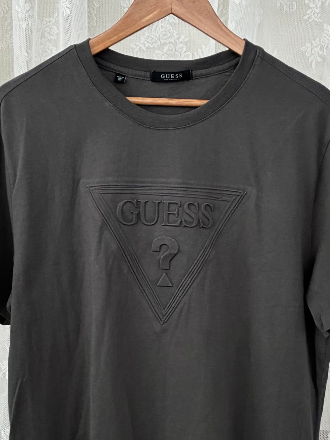 XXL) 게스 피그먼트 반팔 티셔츠 차콜 상품이미지3