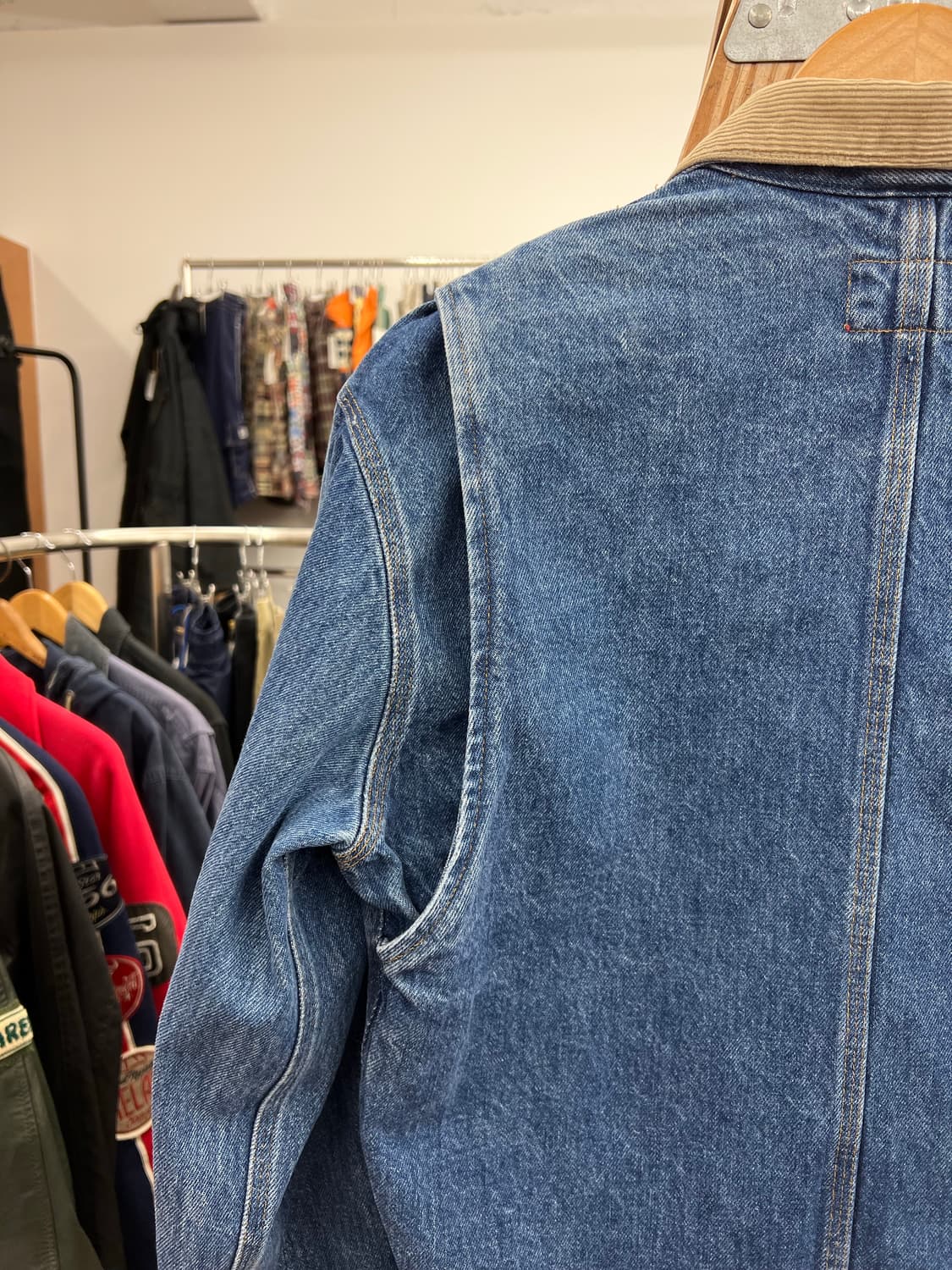 (95)90s 폴로 던가리 데님 트러커 자켓 상품이미지7