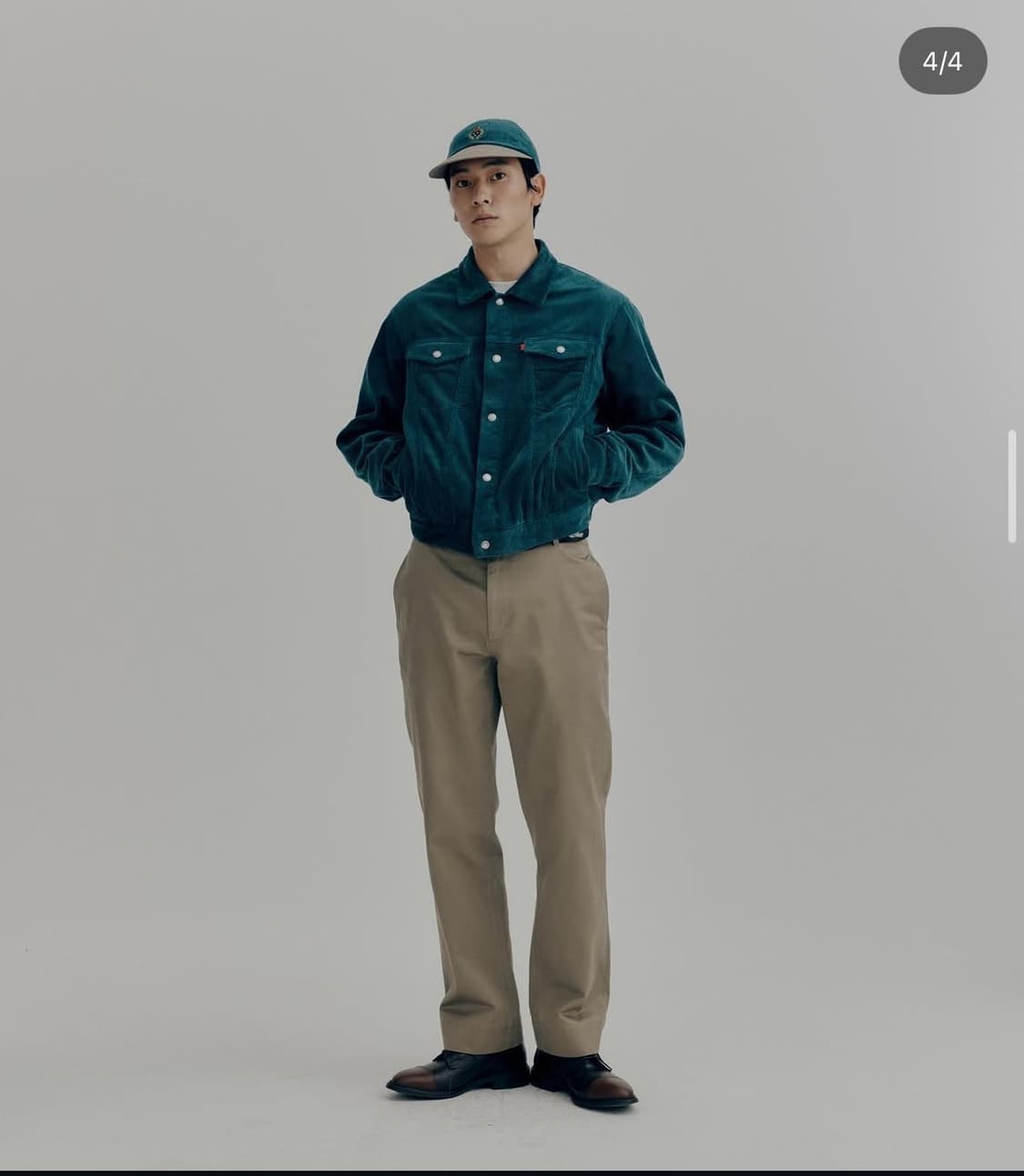 헤리티지플로스 코듀로이 트러커 재킷 블루 L 상품이미지1