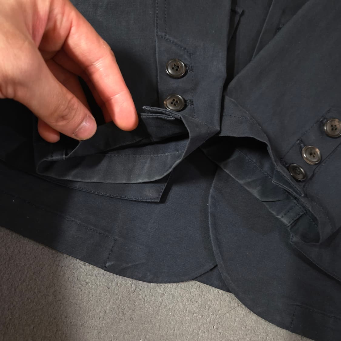 아워스코프 오픈 라펠 BDU 자켓 M 네이비 상품이미지7