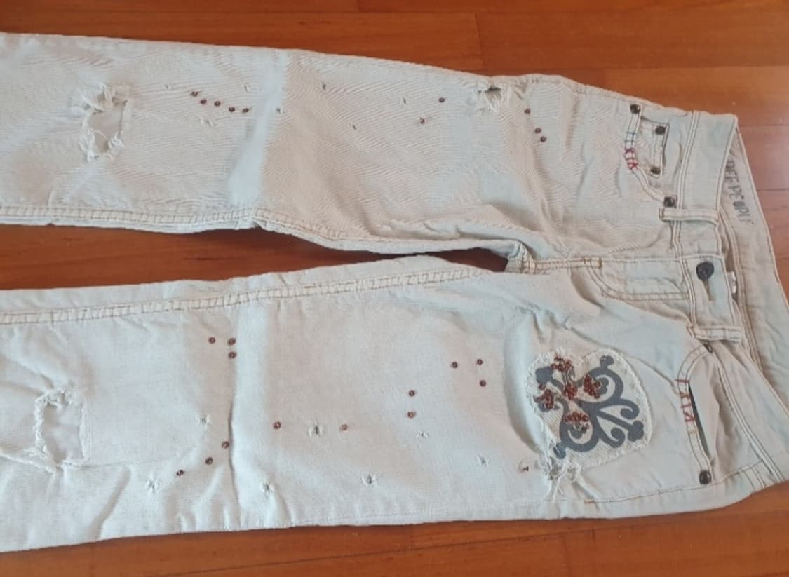 프리피플 자수 코듀로이 데미지 면바지 상품이미지8