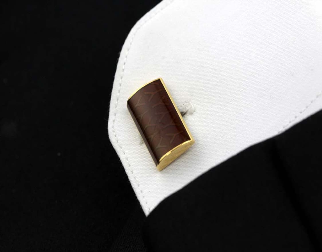 입생로랑 A+등급 5.8cm Y모티브 남자 명품 넥타이핀 커프스 세트 상품이미지10