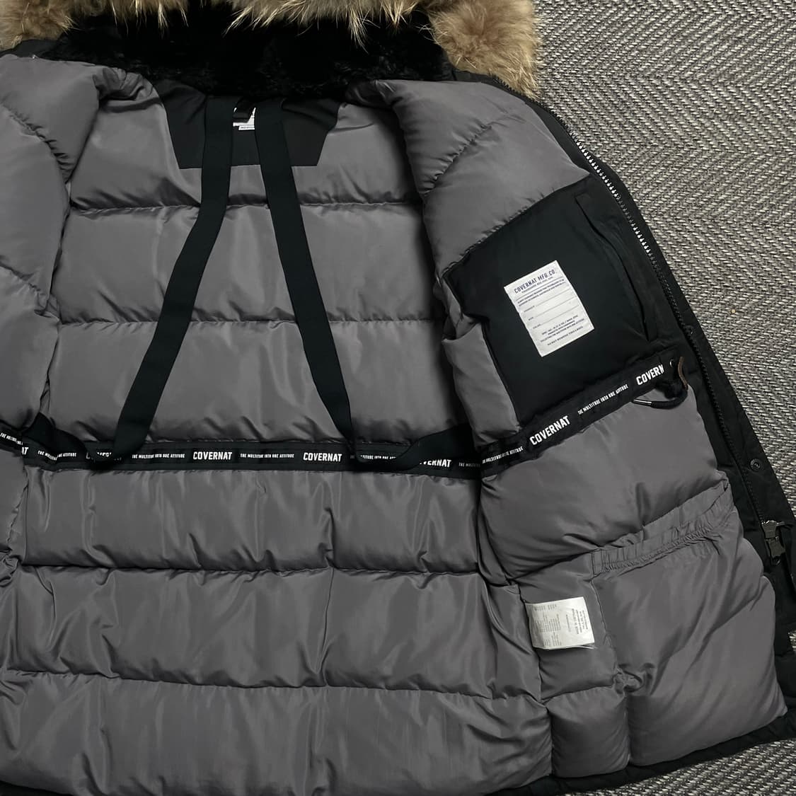 커버낫 멀티포켓 구스다운 N-3B 라쿤 퍼 점퍼 o 5416 상품이미지5