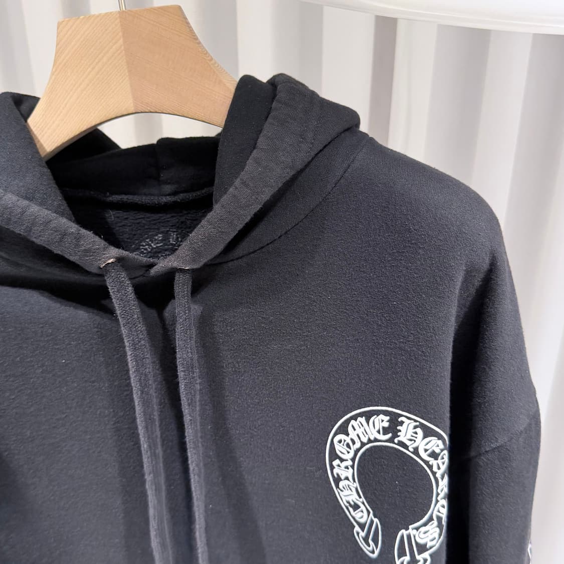 (A+/XL) / 크롬하츠 플로랄 홀스슈 말굽 후드티 블랙 상품이미지4