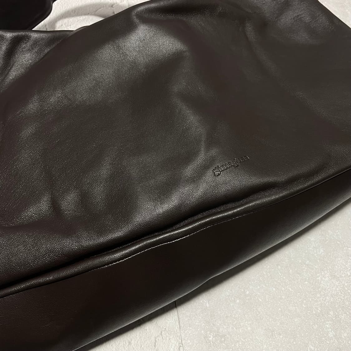 [새상품] 기마구아스 사코백 sacco bag 브라운 상품이미지3