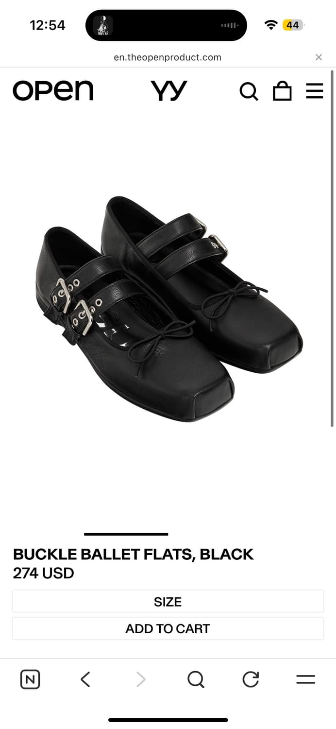 openyy ballet flats 오픈 와이와이 플랫슈즈 225 상품이미지1