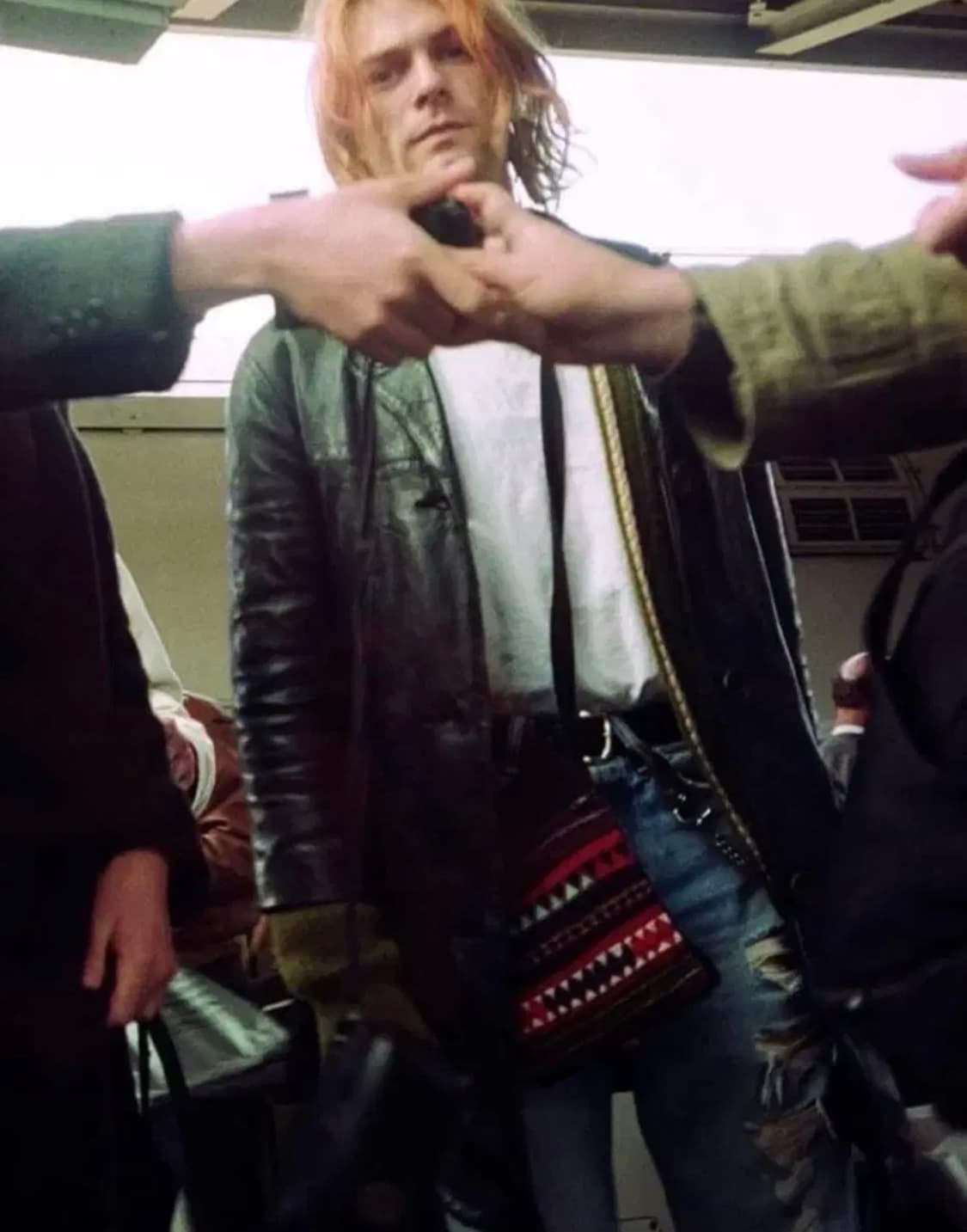 웨스턴 무드 카우하이드 3버튼 소가죽 레더 카 코트 상품이미지2